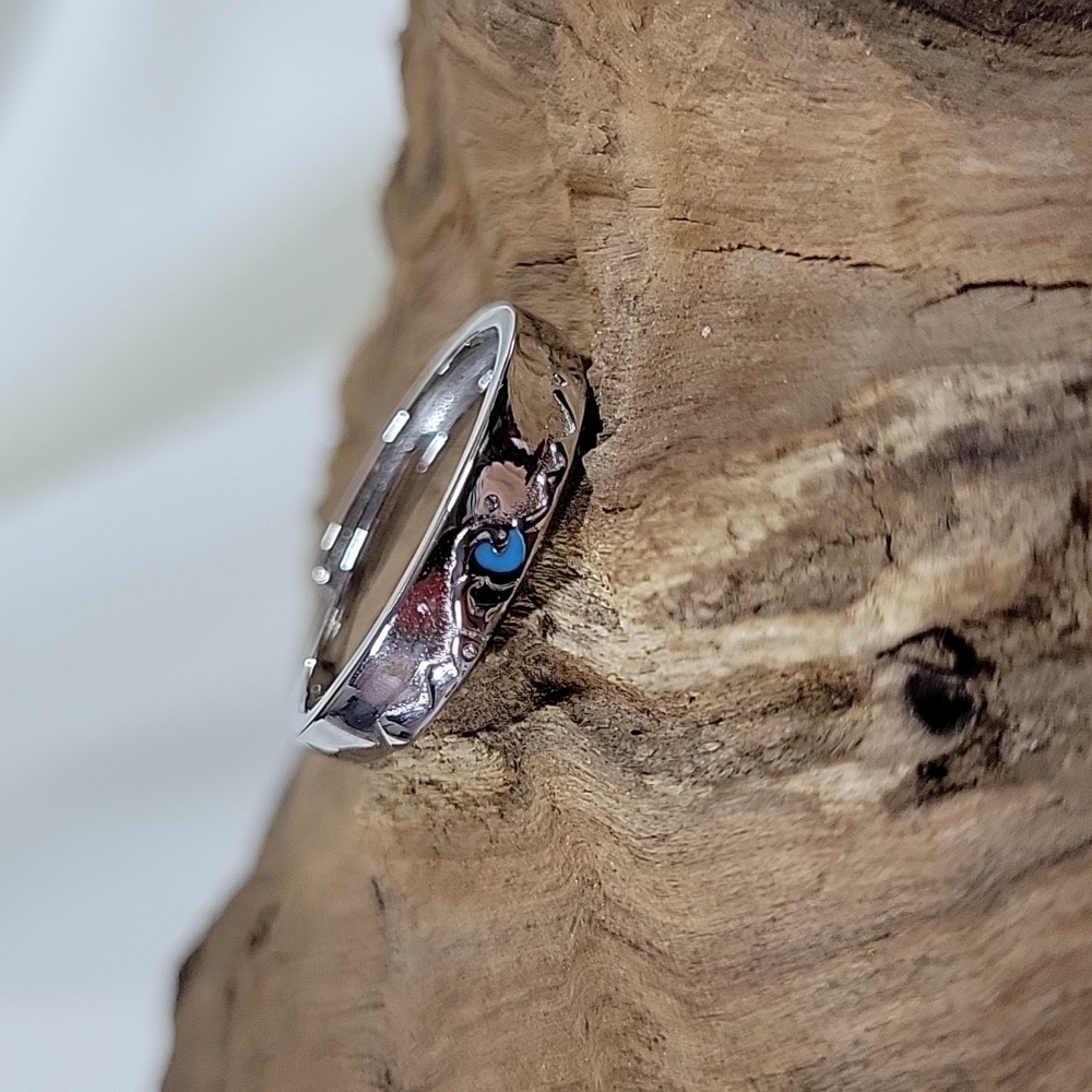 Sand & Surf Sterling Silver Ring, S925 - Picture 3 of 10